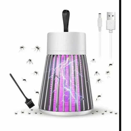 مصباح قاتل الناموس والذباب كهربائي USB ضوء بنفسجي 360 درجة لغرف النوم